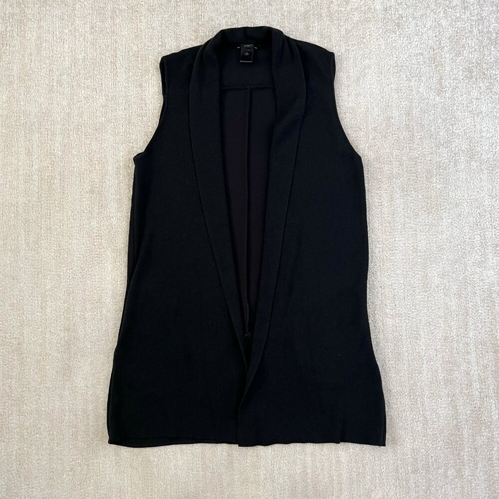 Ann Taylor Factory Long Black Cardigan M